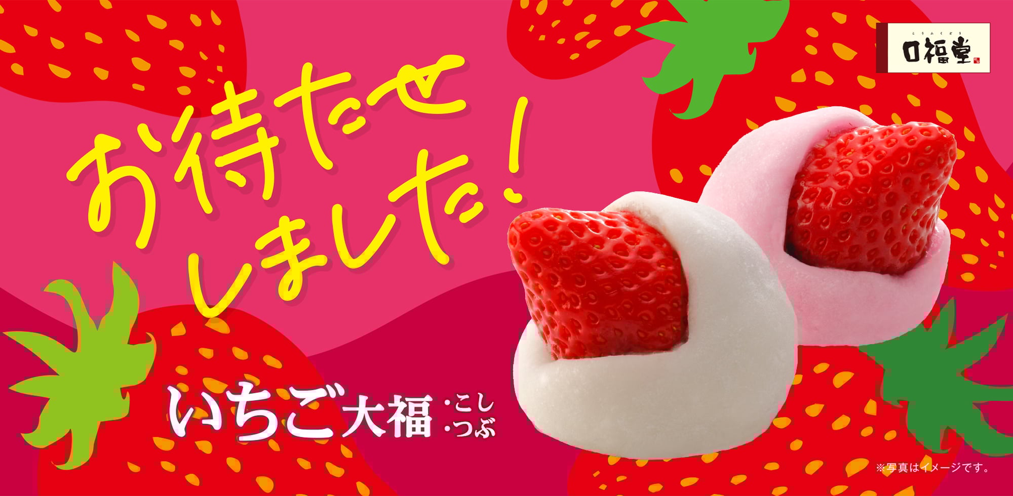 いちご大福（こしあん）