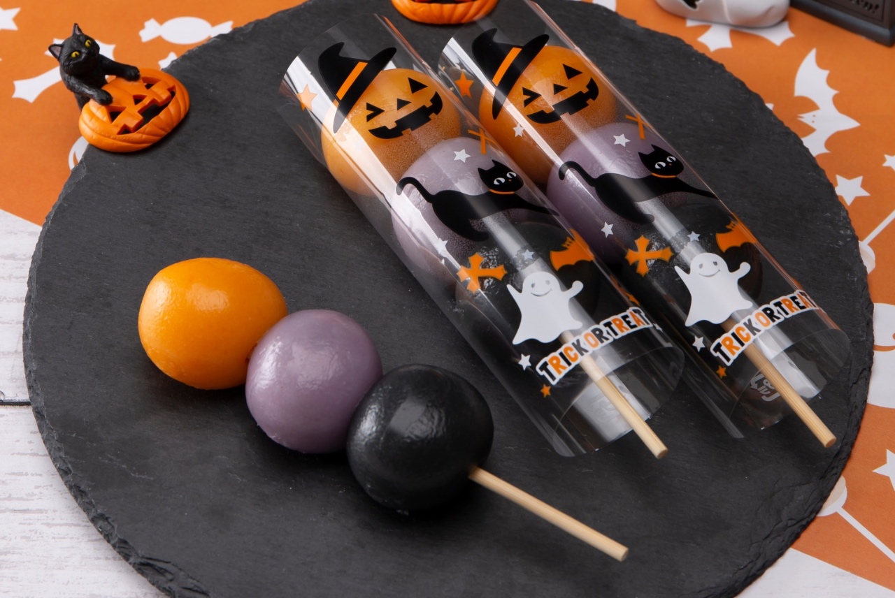 ハロウィン三色だんご