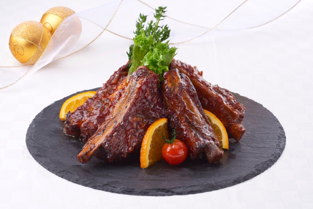 スペアリブ オレンジ風味ソース