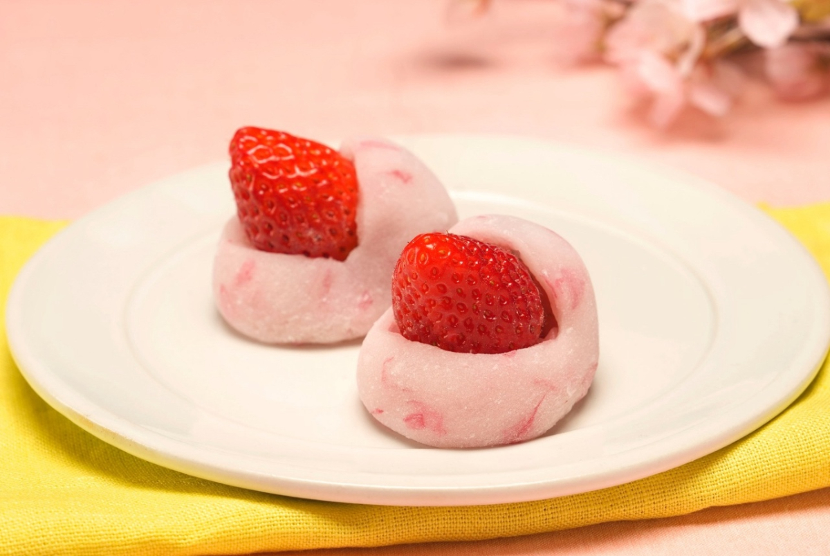 桜いちご大福