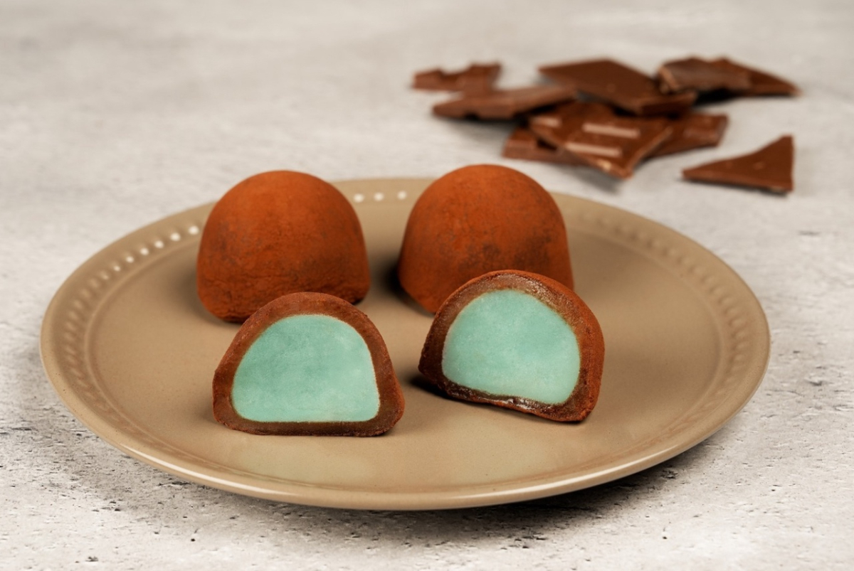 チョコミント大福